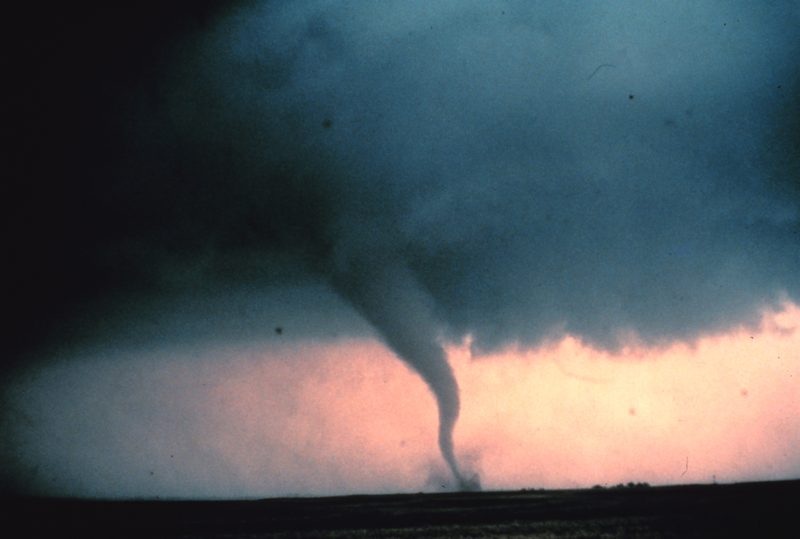 Tornado klinowe koło Cordell w Oklahomie (1981).
